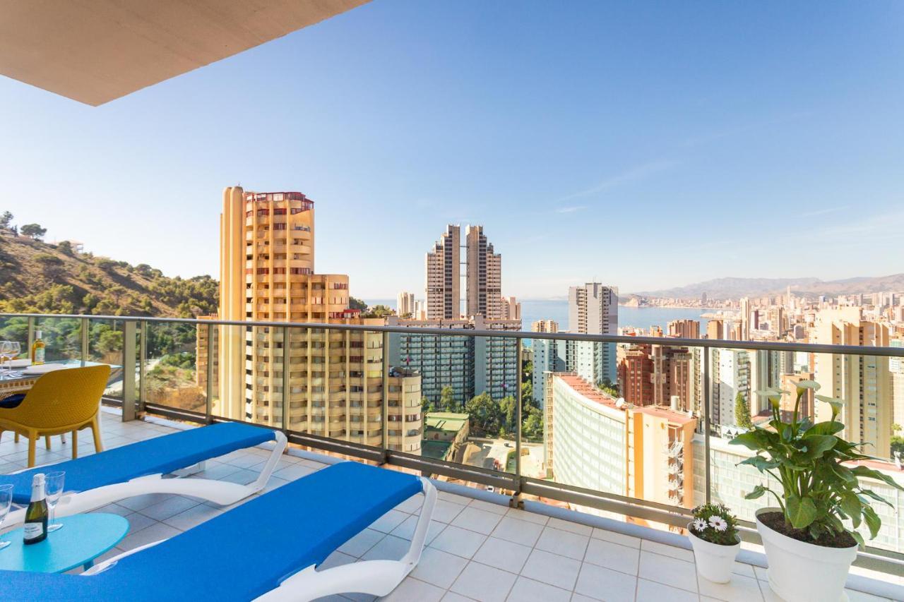 Skyline 10 Gran Terraza Privada Con Vistas Espectaculares Daire Benidorm Dış mekan fotoğraf