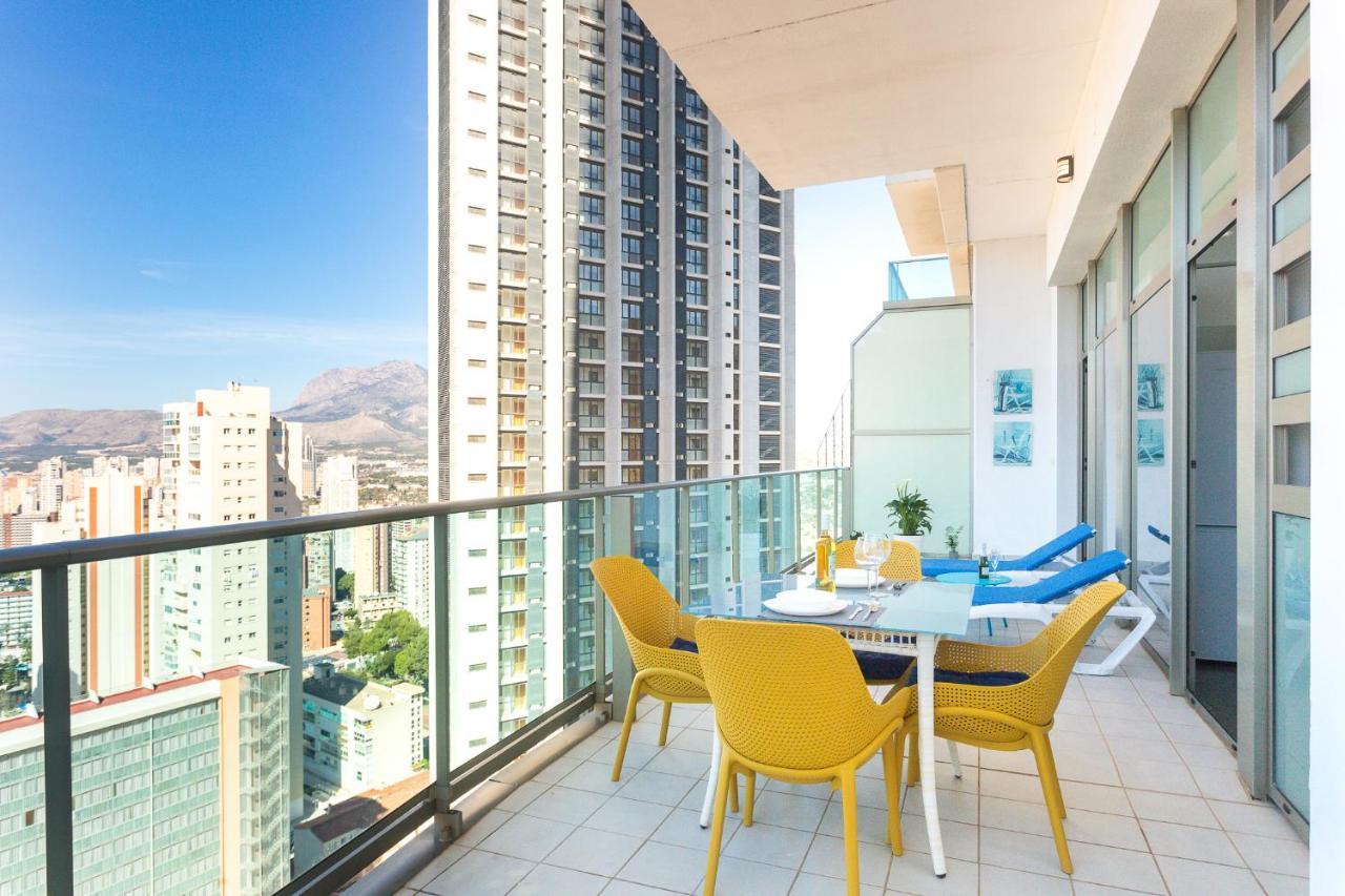 Skyline 10 Gran Terraza Privada Con Vistas Espectaculares Daire Benidorm Dış mekan fotoğraf