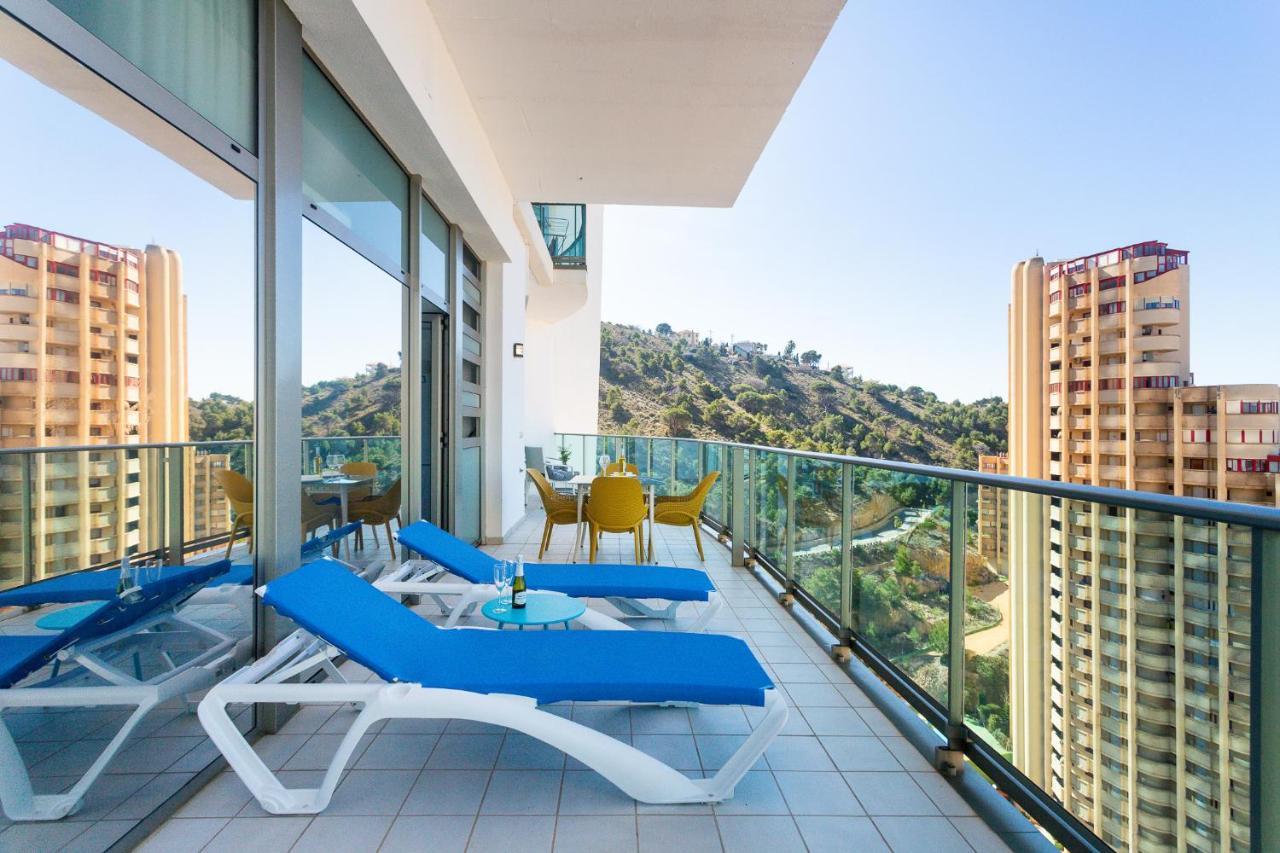Skyline 10 Gran Terraza Privada Con Vistas Espectaculares Daire Benidorm Dış mekan fotoğraf